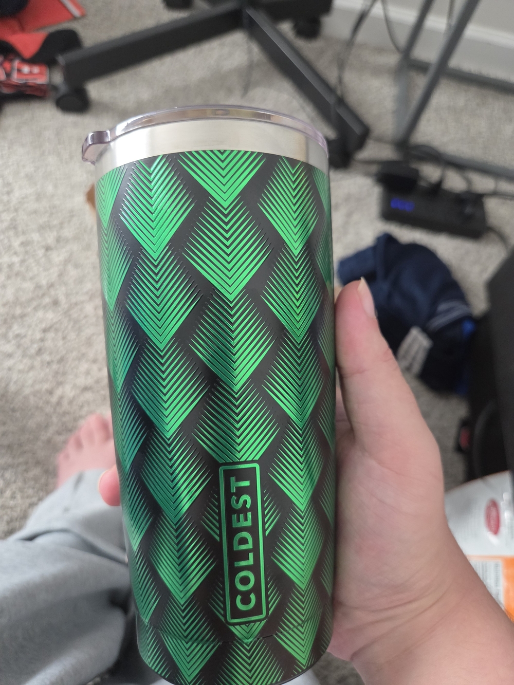 COLDEST 20 oz green dragon